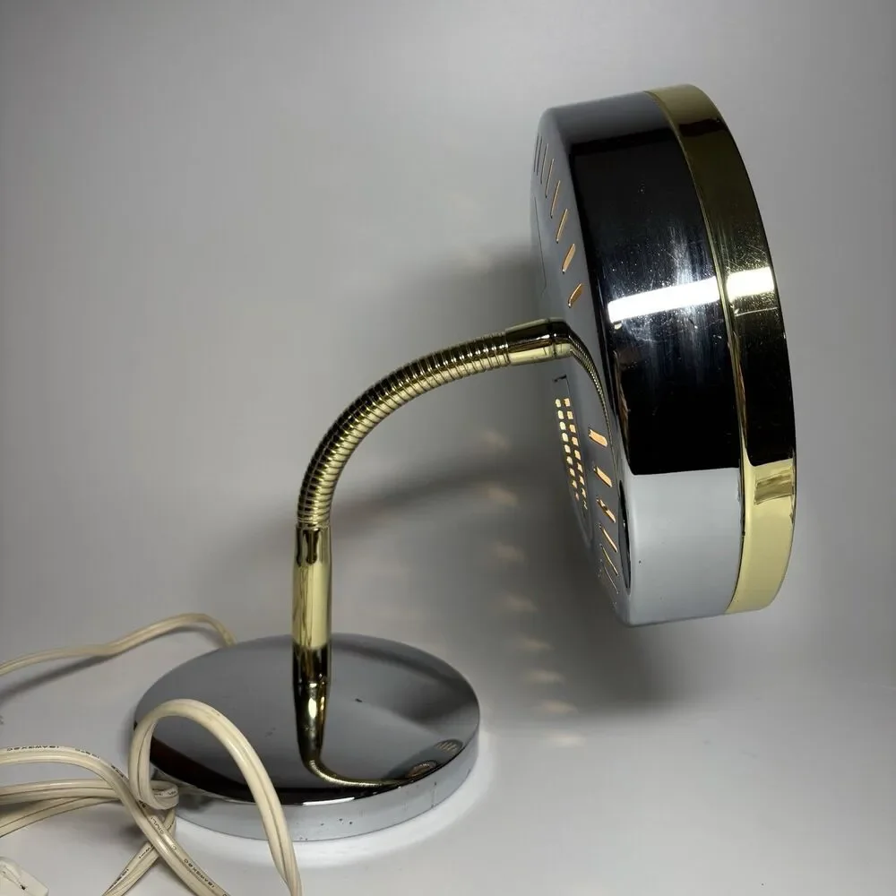 VTG Vanity Lighted Mirror Heavy Magnification By Jerdon Products Gold TESTED